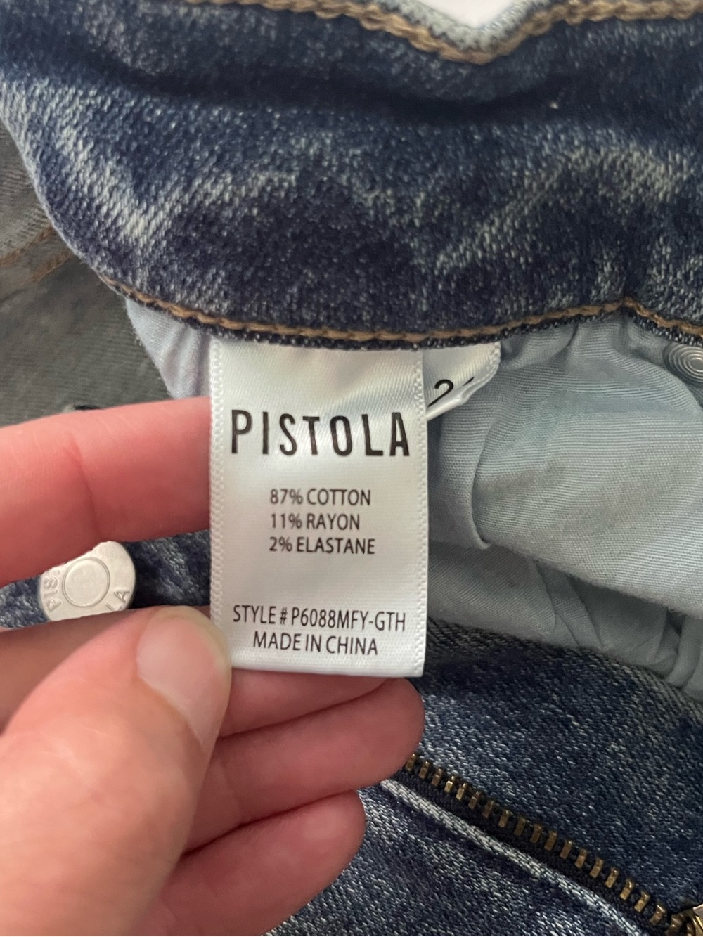 Pistola Light Wash Bootcut Jean Mid Rise Size 24 - Picture 8 of 12